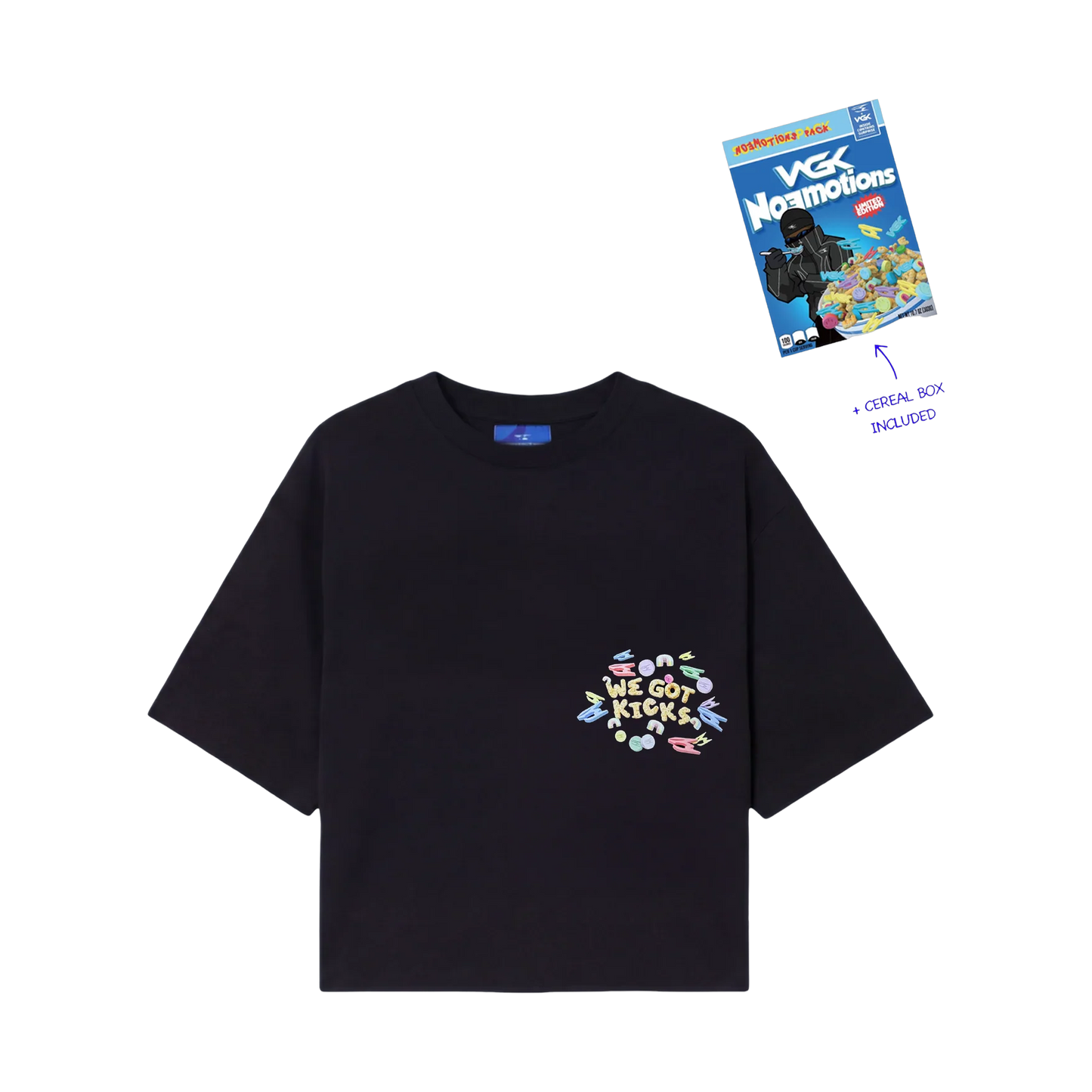 NoEmotions x WGK Cereal Tee Black - black | Saturday Concept