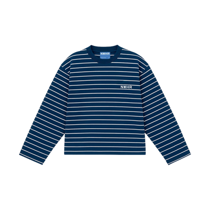 NWHR Basic Blue Long Sleeve - blue, navy | Saturday Concept
