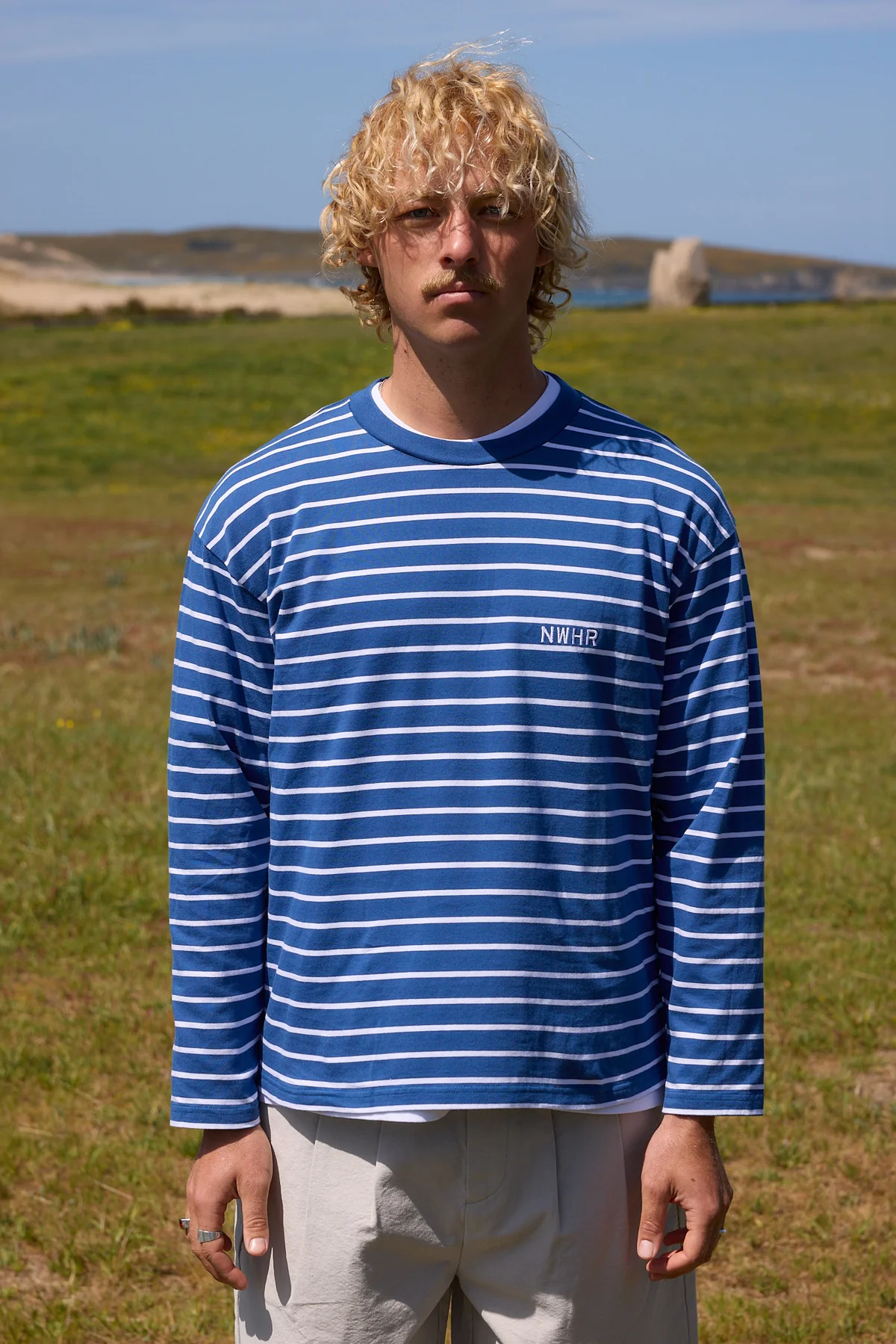 NWHR Basic Blue Long Sleeve - blue, navy | Saturday Concept