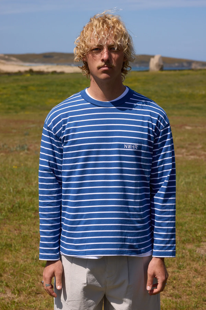 NWHR Basic Blue Long Sleeve - blue, navy | Saturday Concept