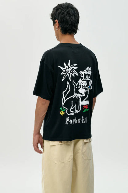 NWHR Dog Black Tee