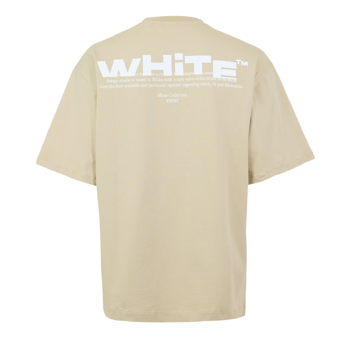 Off White Logo Split Skate Sand Tee