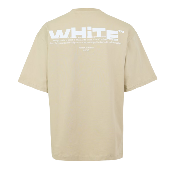 Off White Logo Split Skate Sand Tee