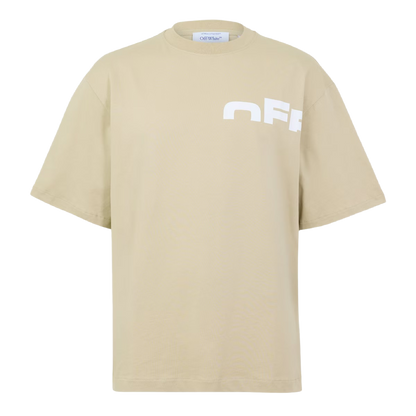 Off White Logo Split Skate Sand Tee