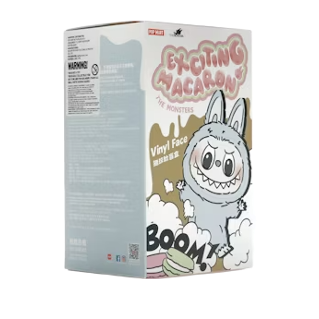 Pop Mart Labubu The Monsters Exciting Macarons Vinyl Plush Pendant Single Blind Box