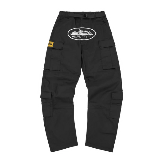 Corteiz Cargo Pants Black