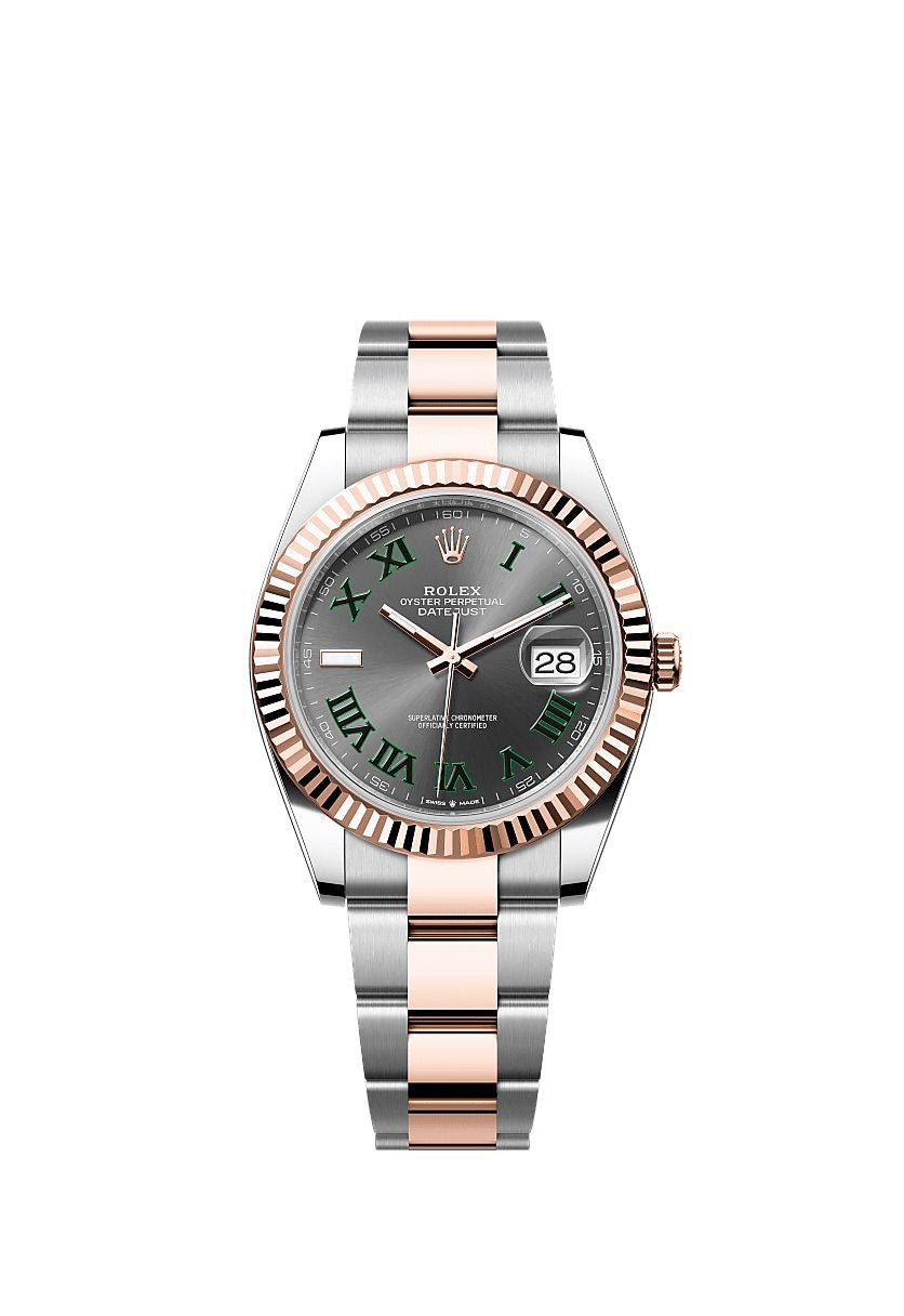 Rolex Datejust 41 Wimbledon Oystersteel & Everose Gold