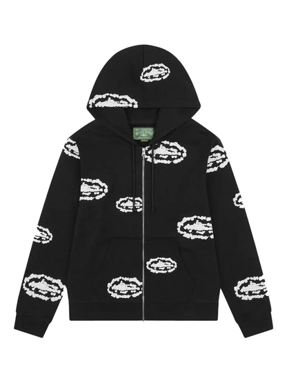 Denim Tears x Corteiz Zip Hoodie Black