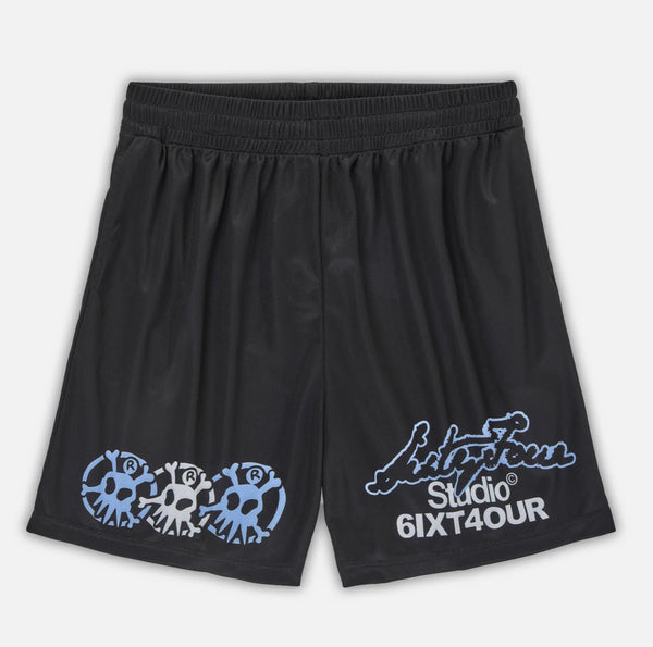6ixty4our Mess Black Short