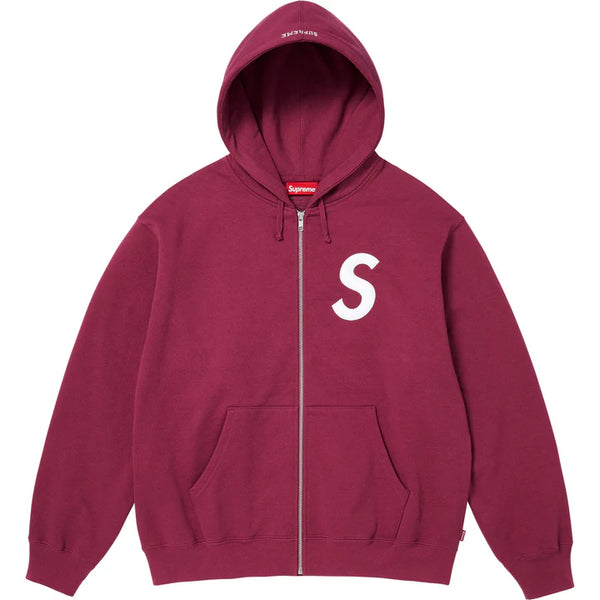 Supreme Bordeaux Zip Hoodie