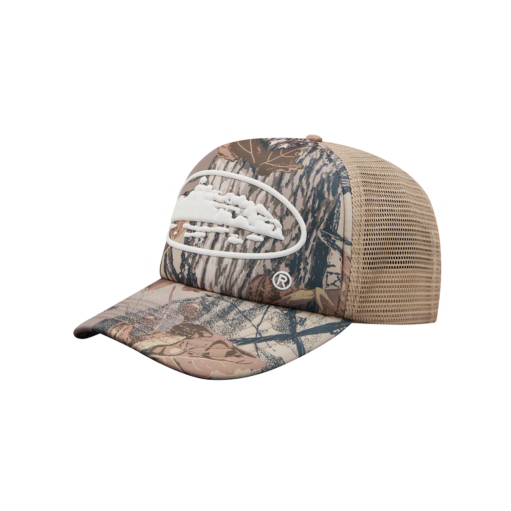 Corteiz Trucker Hat Forest Camo