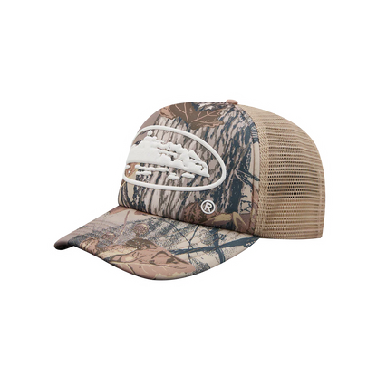 Corteiz Trucker Hat Forest Camo