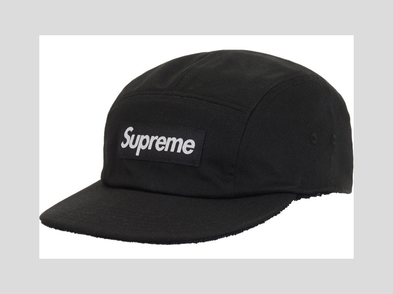 Supreme Reversible Terry Camp Cap Black