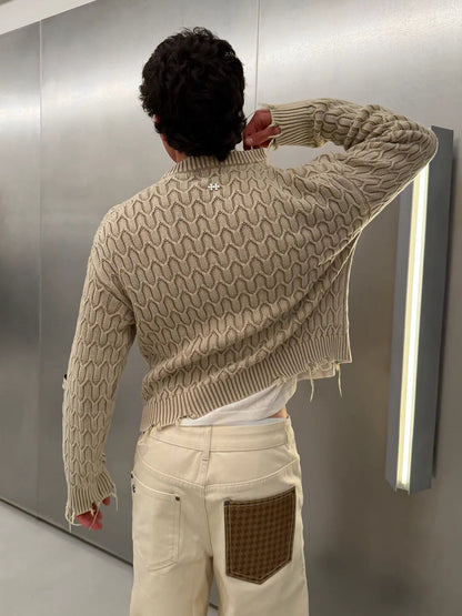 Host Herringbone Beige Knit