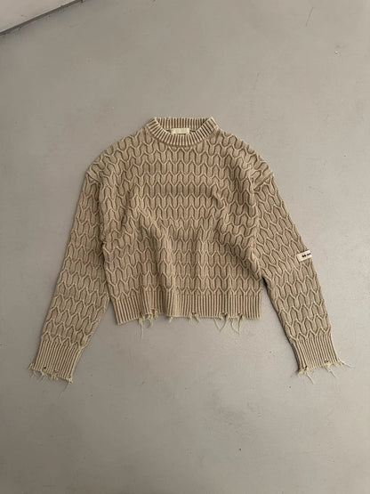 Host Herringbone Beige Knit