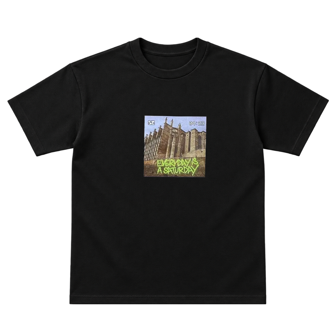 Saturday Cathedral Tee Black