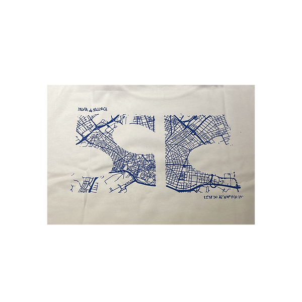 Saturday City Map Tee White