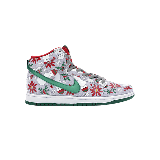 Sb Dunk High Ugly Christmas Grey