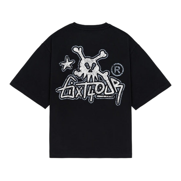 6ixt4our Skull Tag Tee