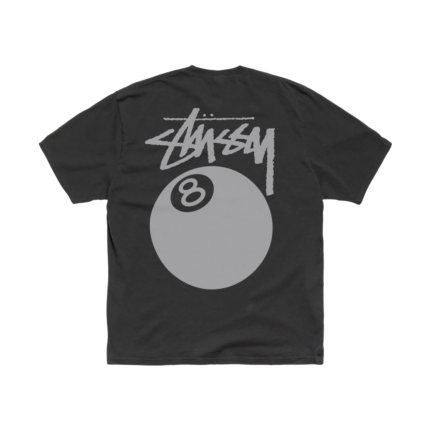 Stussy 8 Ball Black Tee - black, grey | Saturday Concept