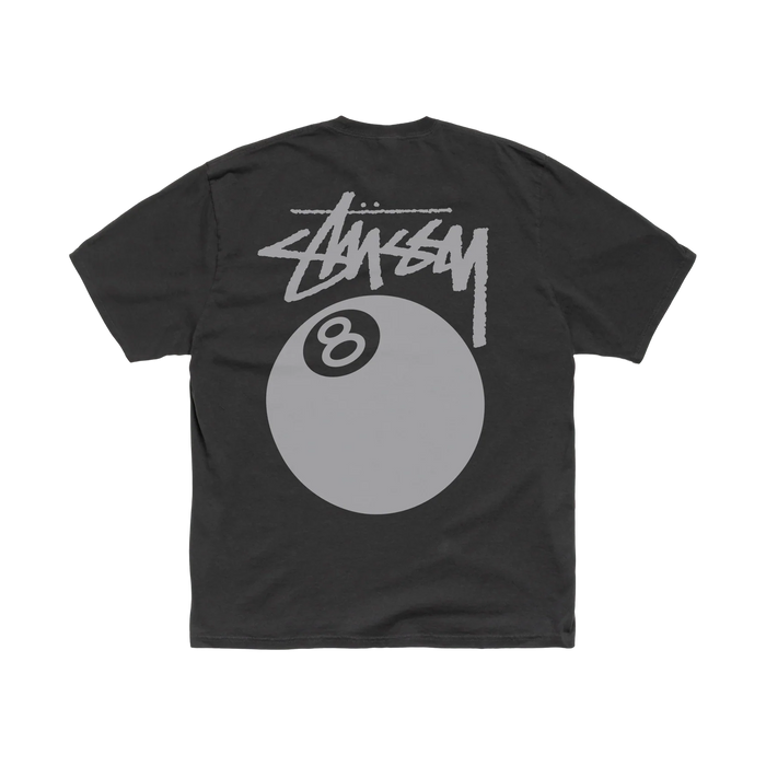 Stussy 8 Ball Black Tee - black, grey | Saturday Concept