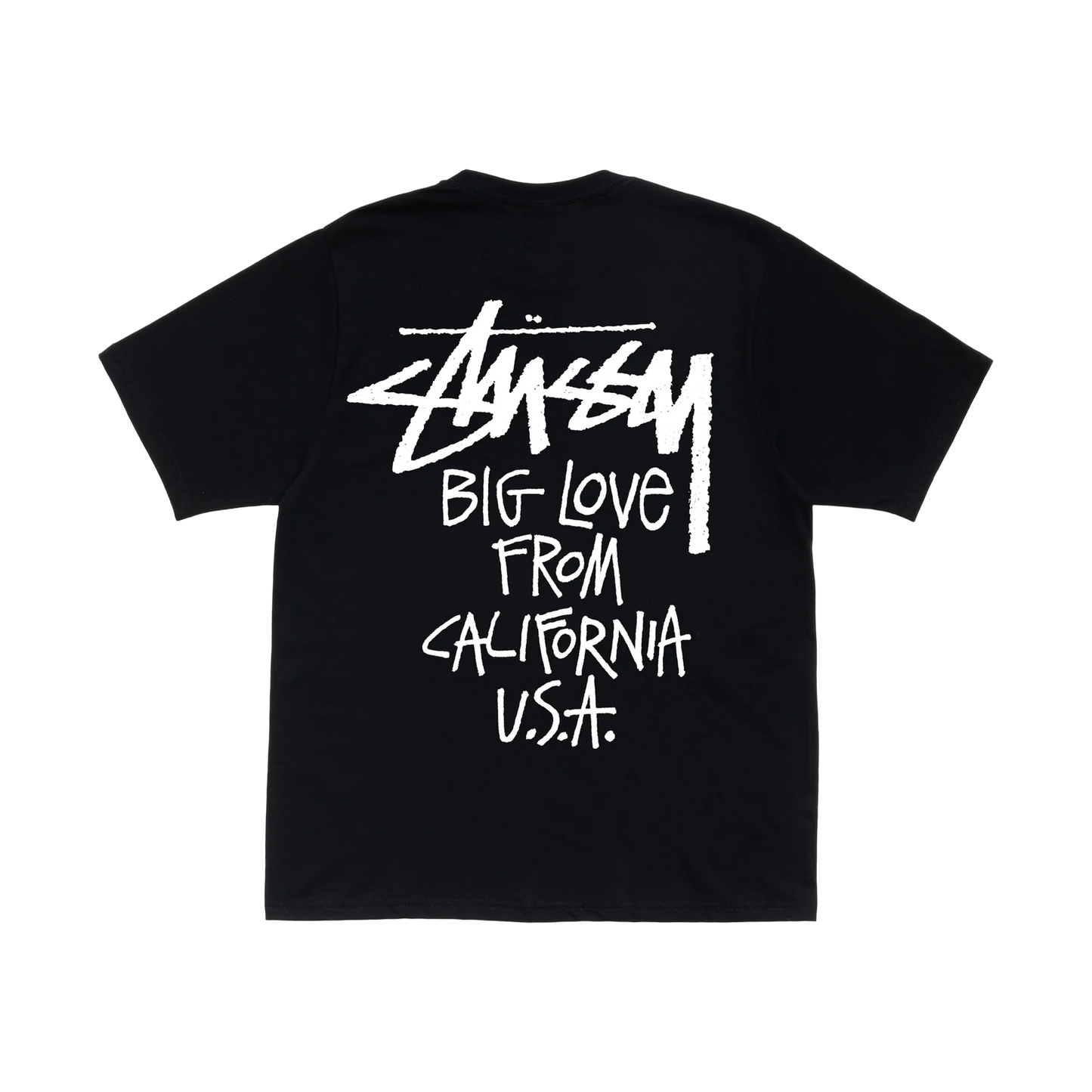 Stussy Big Love Black Tee - black, white | Saturday Concept