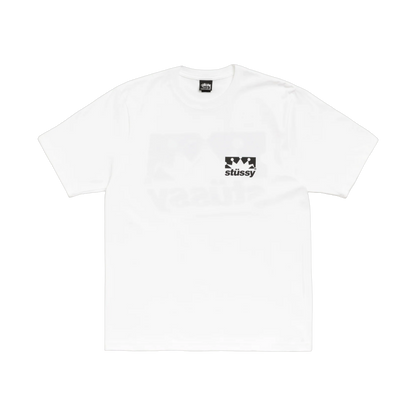 Stussy Box Crown White Tee - black, white | Saturday Concept