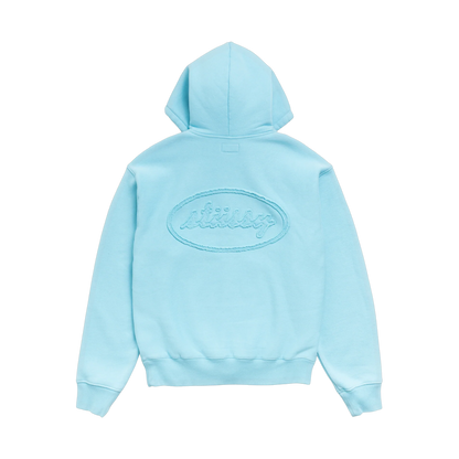 Stussy Cursive Zip Hoodie Baby Blue - blue | Saturday Concept