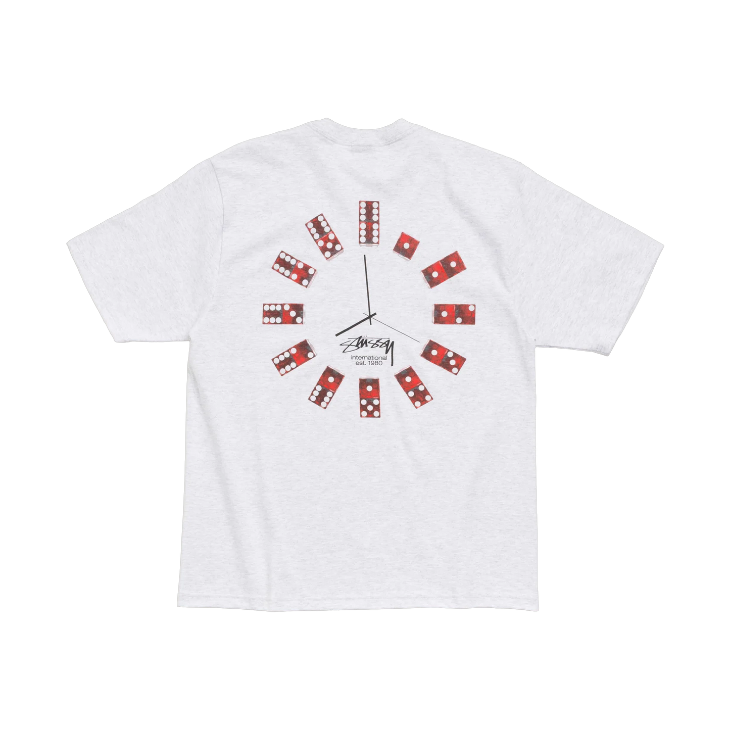 Stussy Dice Clock Grey Tee - grey | Saturday Concept