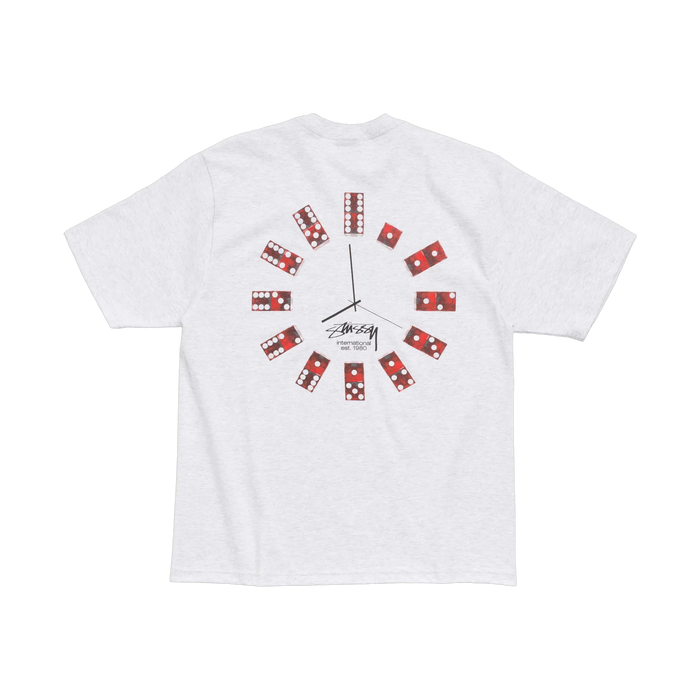 Stussy Dice Clock Grey Tee - grey | Saturday Concept