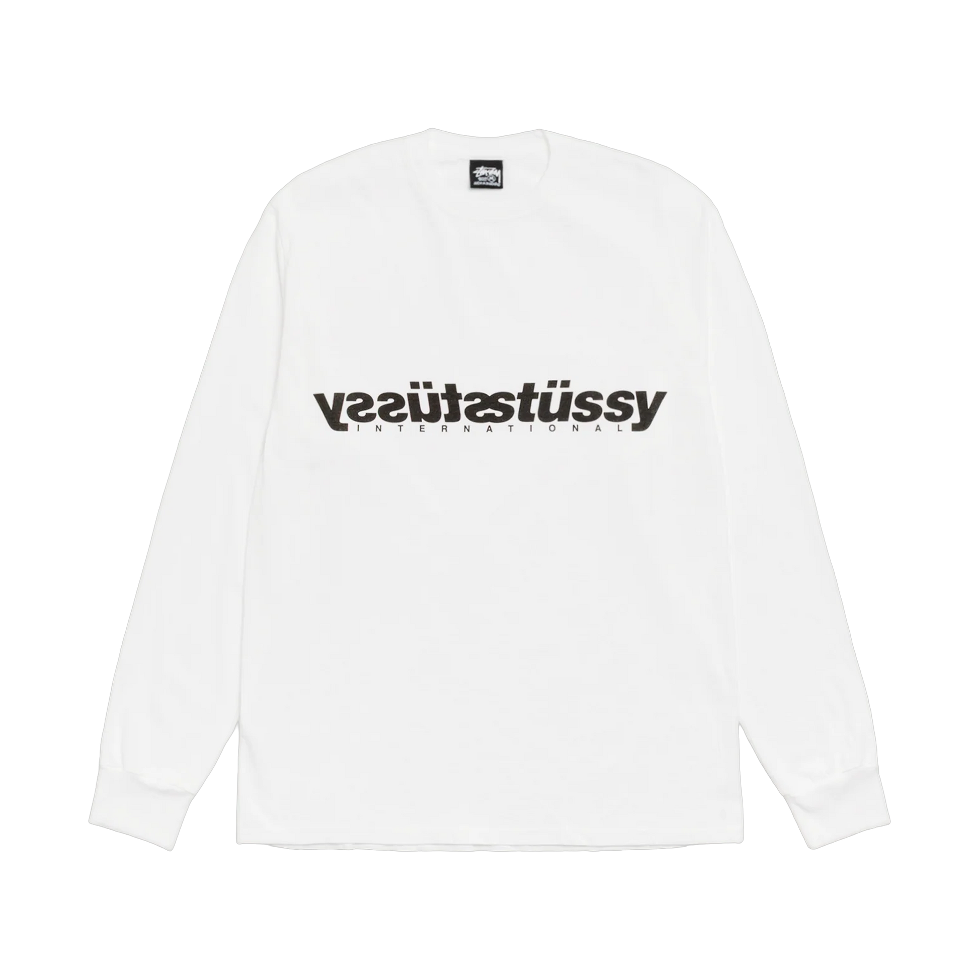 Stussy Mirror White Long Sleeve - white, black | Saturday Concept