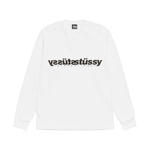 Stussy Mirror White Long Sleeve - white, black | Saturday Concept