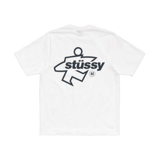 Stussy Surf Size White Tee - white, black | Saturday Concept