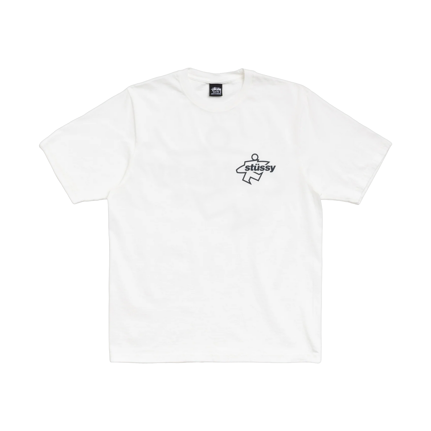 Stussy Surf Size White Tee - white, black | Saturday Concept