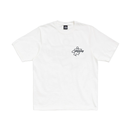 Stussy Surf Size White Tee - white, black | Saturday Concept