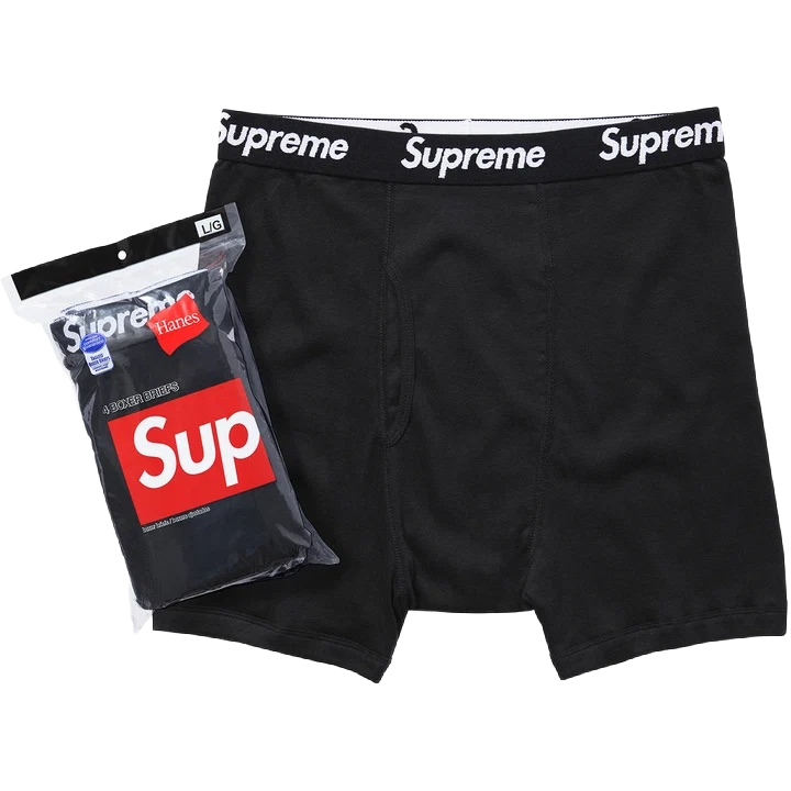 Supreme Boxers Brief Pack 4 Black
