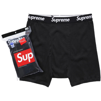 Supreme Boxers Brief Pack 4 Black