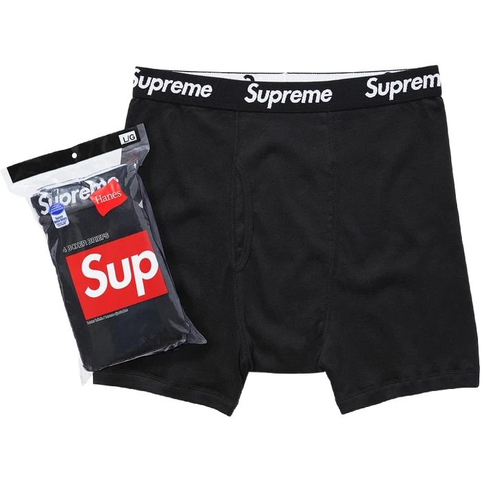 Supreme Boxers Brief Pack 4 Black