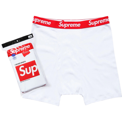 Supreme Boxers Brief Pack 4 White
