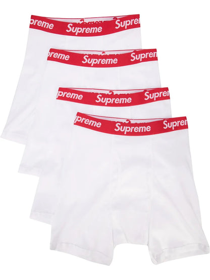 Supreme Boxers Brief Pack 4 White