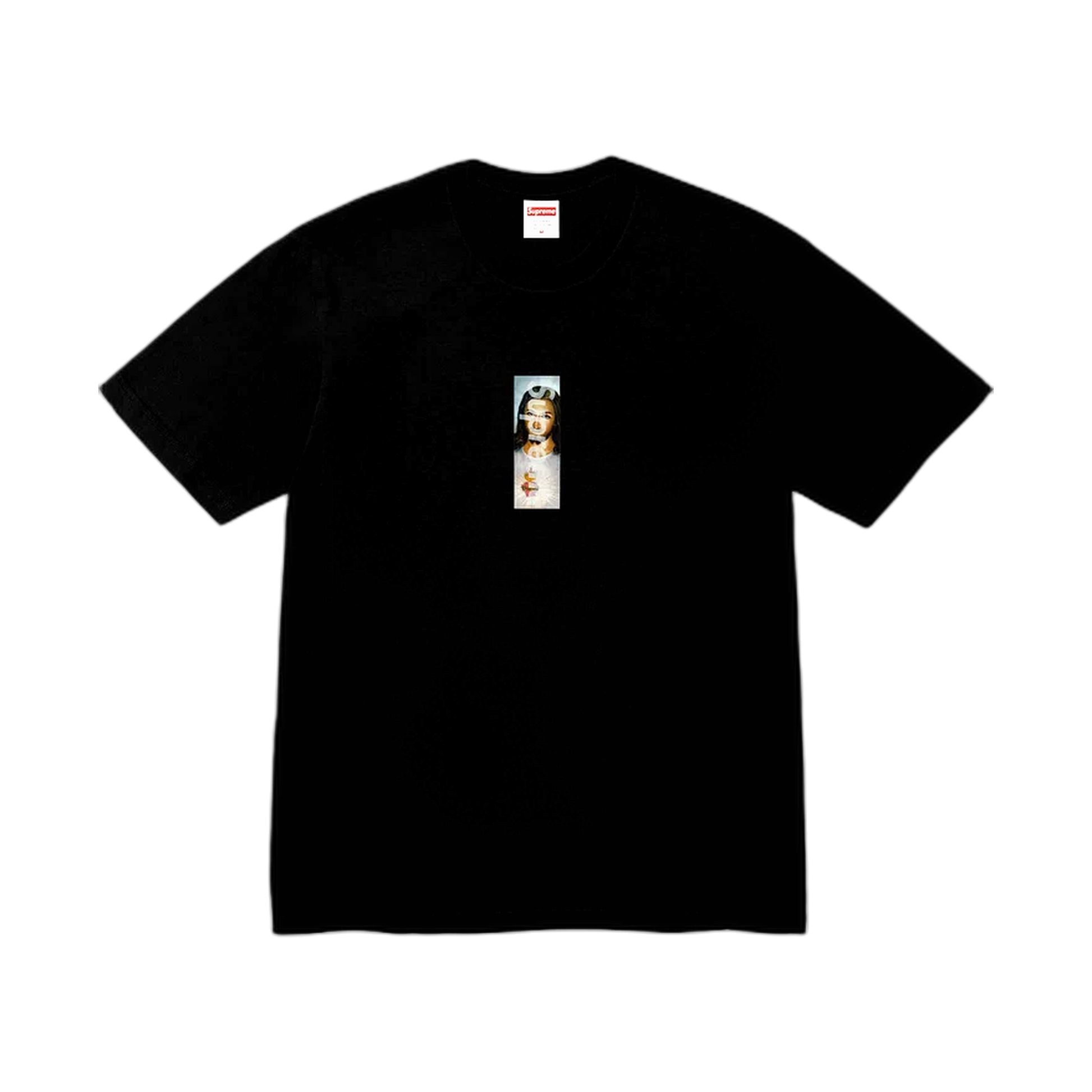 Supreme Prayer Card Box Logo Black Tee - black | Saturday Concept