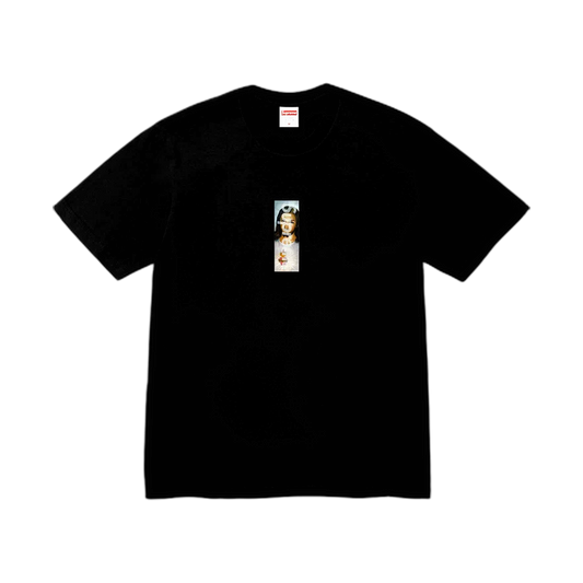 Supreme Prayer Card Box Logo Black Tee - black | Saturday Concept