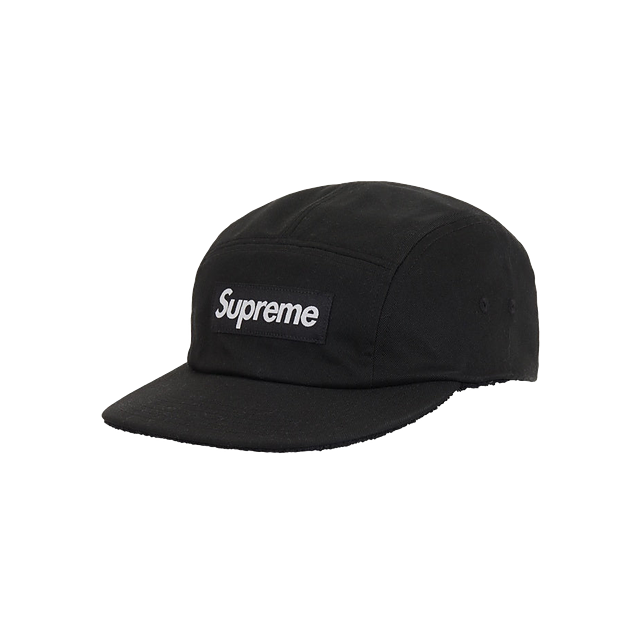 Supreme Reversible Terry Camp Cap Black