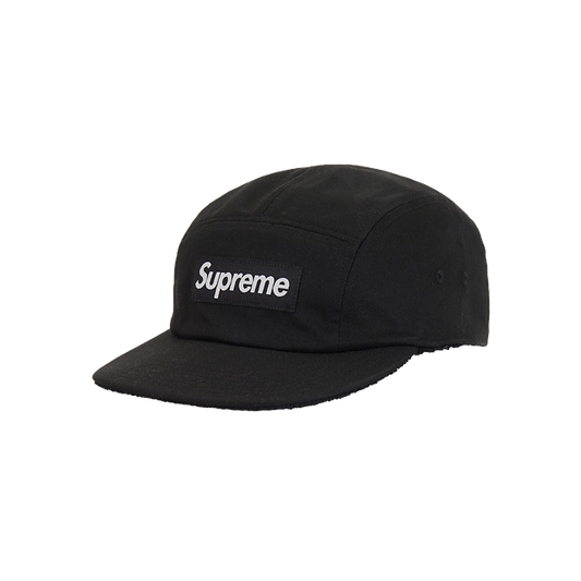 Supreme Reversible Terry Camp Cap Black