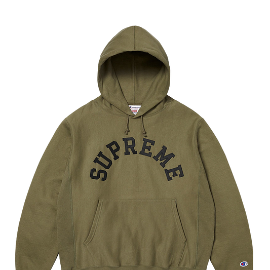 Supreme x Champion Hoodie Olive