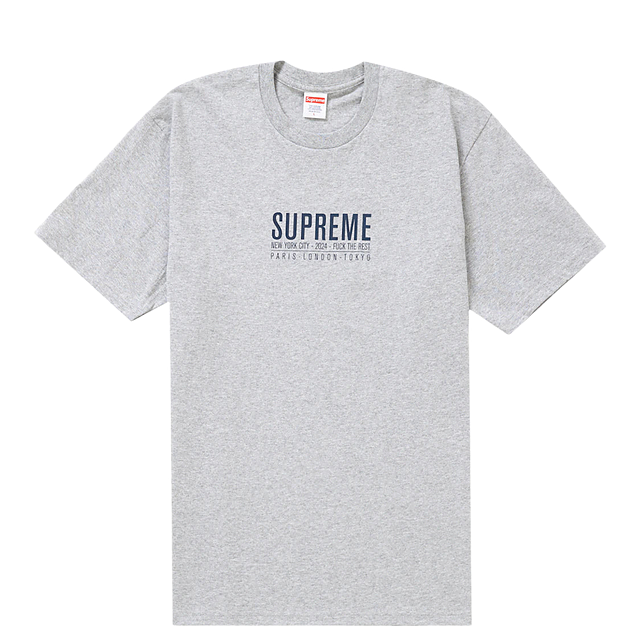 T Shirt Supreme Paris Grey