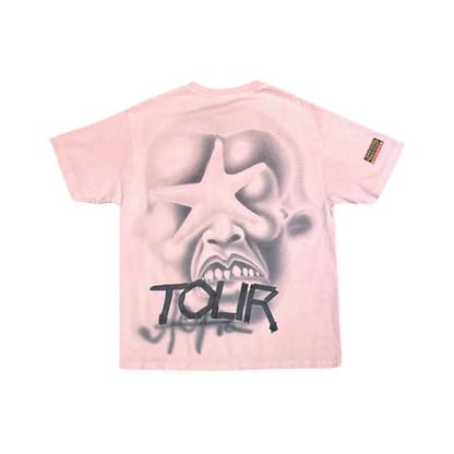 T-Shirt Travis Scott Pink Star