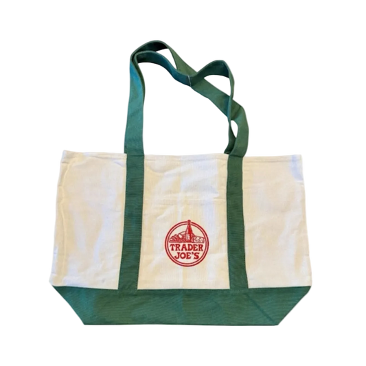 Trader Joes Large Shopping Tote Bag Green