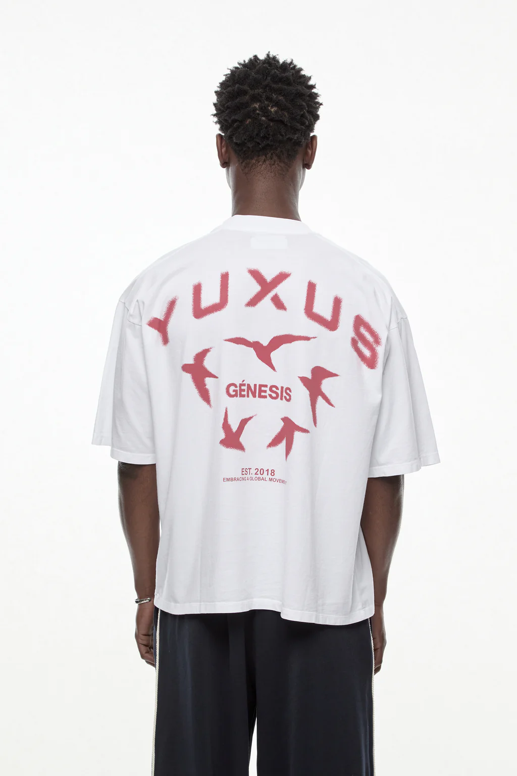 Yuxus Genesis Maple Tee - white, red | Saturday Concept