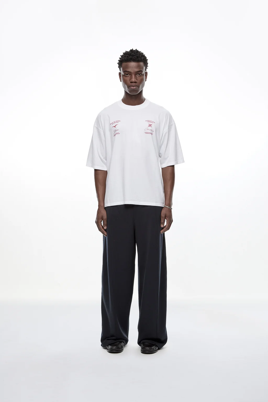 Yuxus Genesis Maple Tee - white, red | Saturday Concept